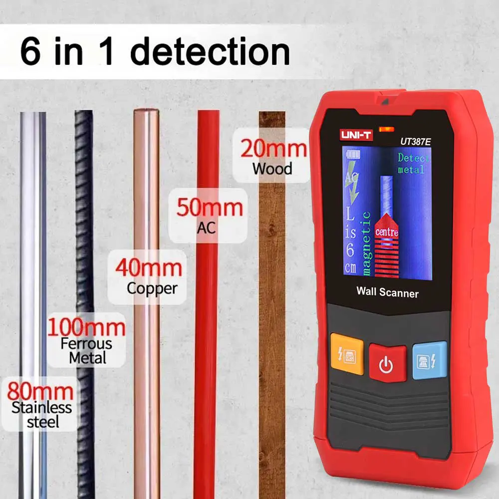 UNI-T UT387E детектор Bolzen Ручной металлодетектор