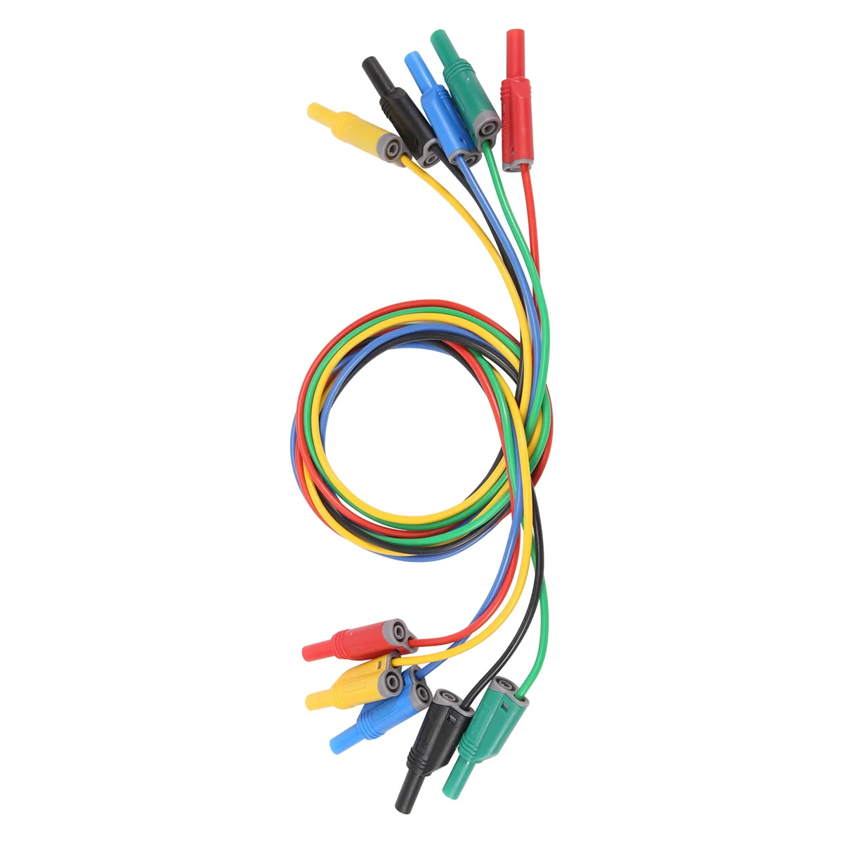 5 шт. силиконовые Тестовые провода с вилкой типа банан 4 мм