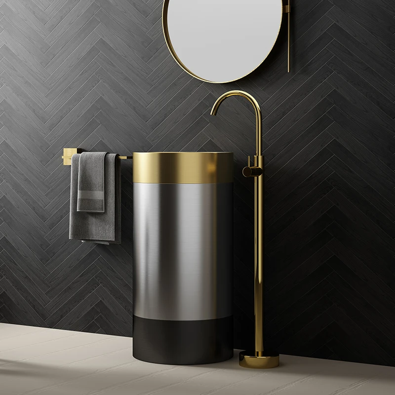 

Роскошная раковина для умывальника из нержавеющей стали для отеля