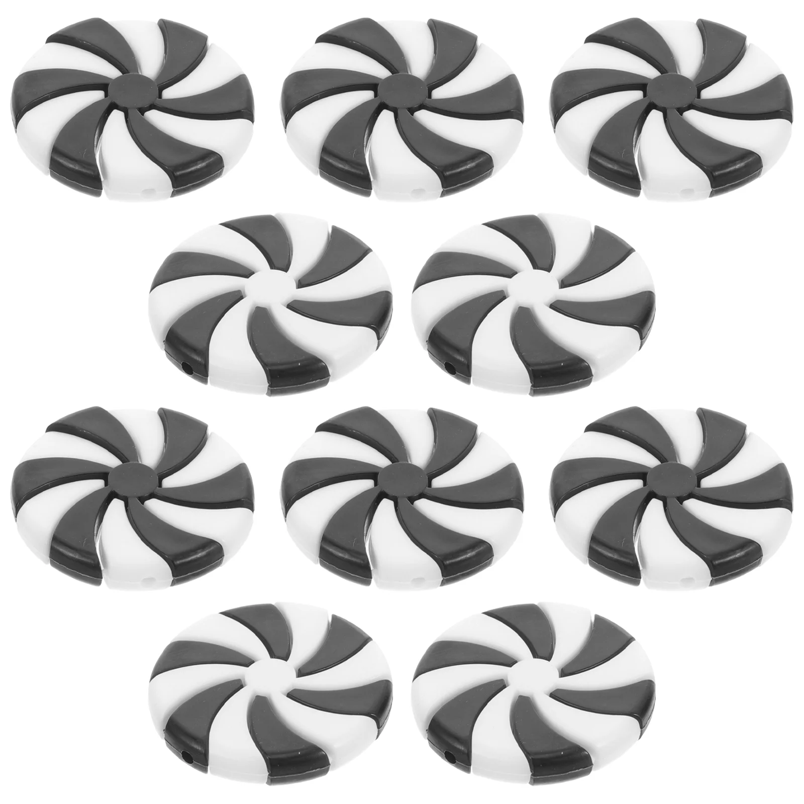 

10 Pcs Decorate Christmas Tree Decorations Hanging Peppermint Plastic Windmill Decors