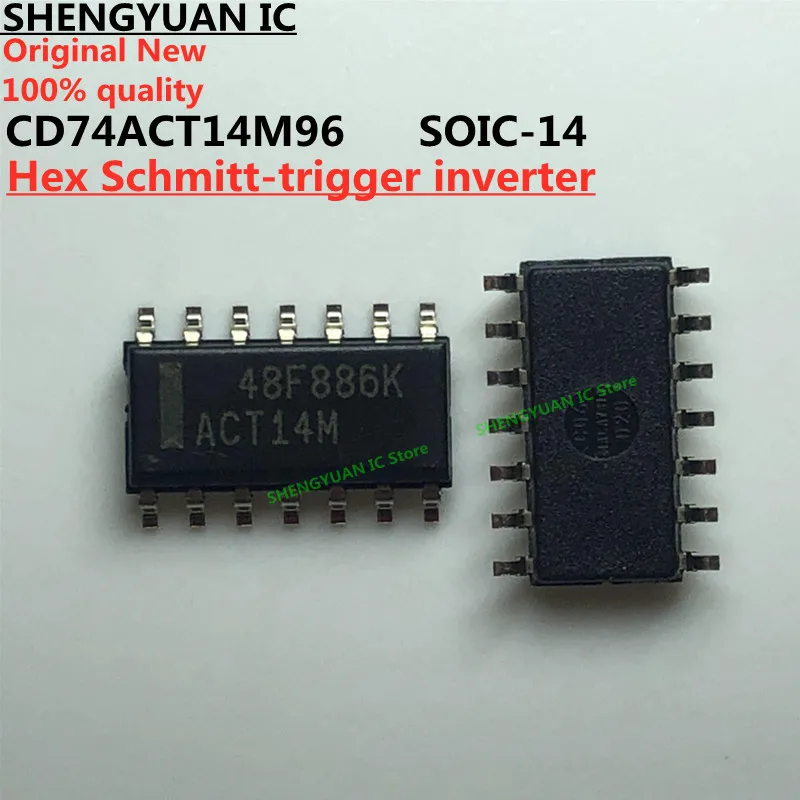 1 шт./партия CD74ACT14M96 CD74ACT14M ACT14M SOIC-14 74ACT14M Hex Schmitt-trigger inverter 100% новый импортный оригинальный 100% качество