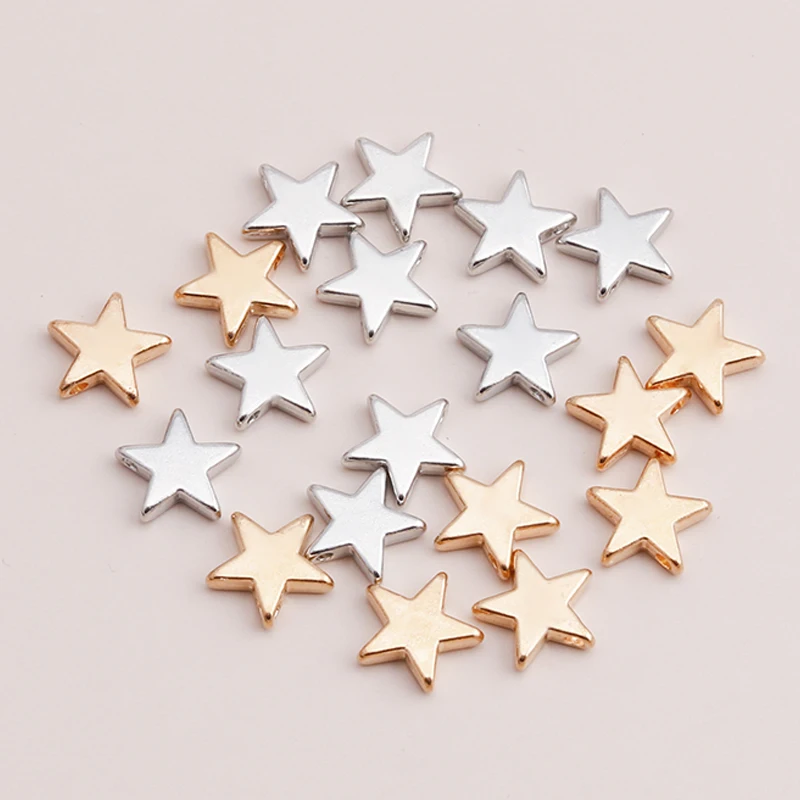 

20pcs 13*13mm Gold Silver Color Mini Stars Charms Alloy Charms Pendans for DIY Bracelet Necklace Jewelry Making Handmade Craft