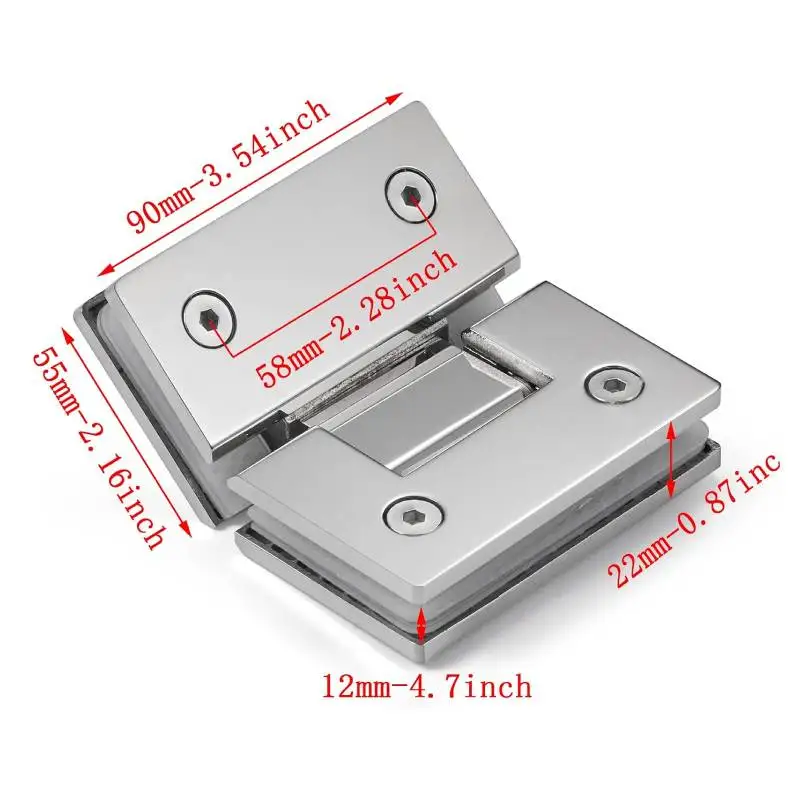 Kensharp Factory SS304 петли для стеклянных дверей с углом поворота 135 градусов душевых