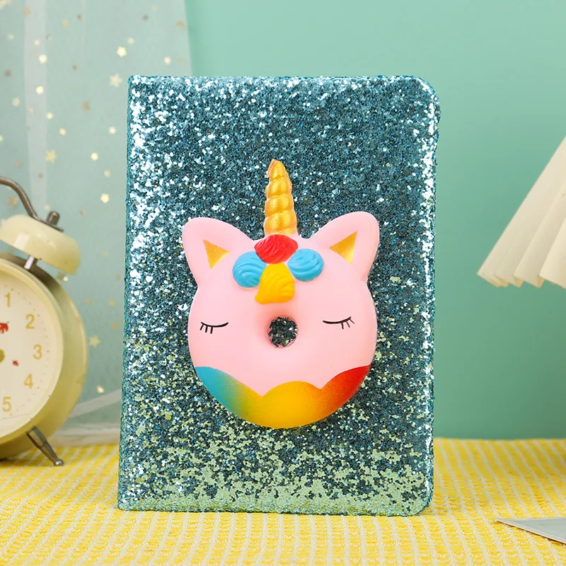 Блокнот для девочек блокноты со сжимаемым единорогом милый журнал декомпрессии