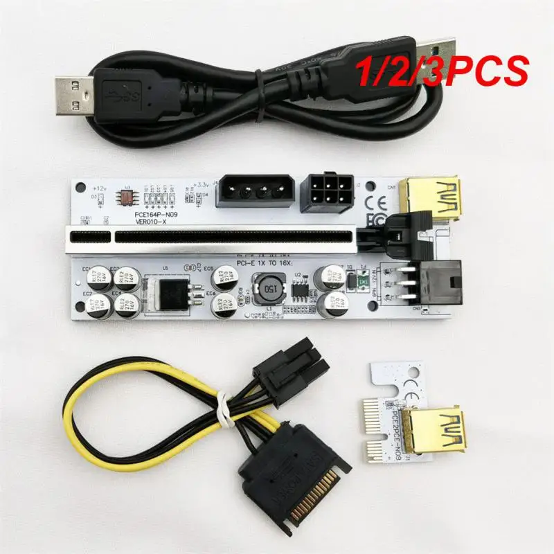 

1/2/3 шт. Плата расширения 60 см Удлинительный кабель Pci-e X1 к X16 6pin белая плата Linux / Xp / Win7 8 10 Pci-e X1 к Pcie X16