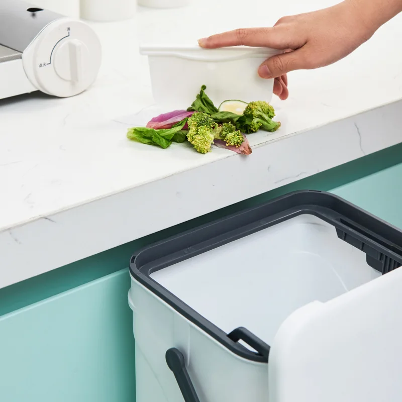 Прочная Бытовая корзина для мусора бытовое мусорное ведро Кухонное подвесное