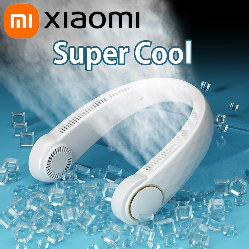 

Xiaomi 4000mAh Portable Hanging Neck Fan Bladeless USB Rechargeable Cooling Fan 3-speed Mute Lazy Neck Cooler Mini Sports Fans