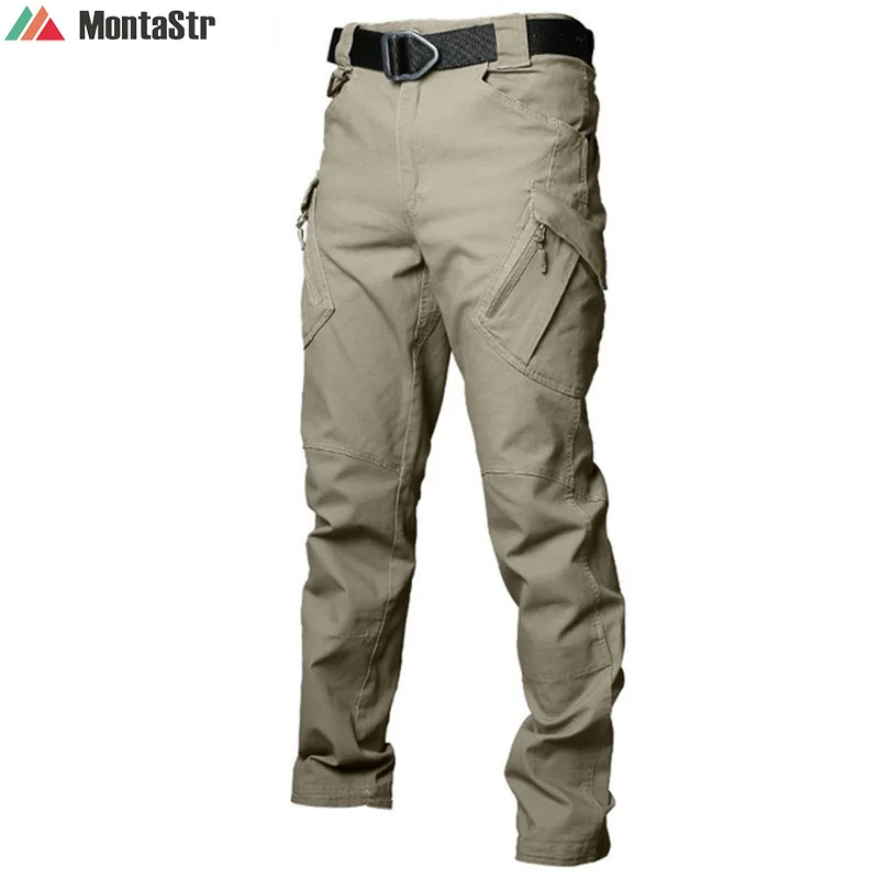 

Combat Military Pants Men IX9 City Tactical Cargo Pants Men SWAT Army Many Pockets Stretch Casual Trousers