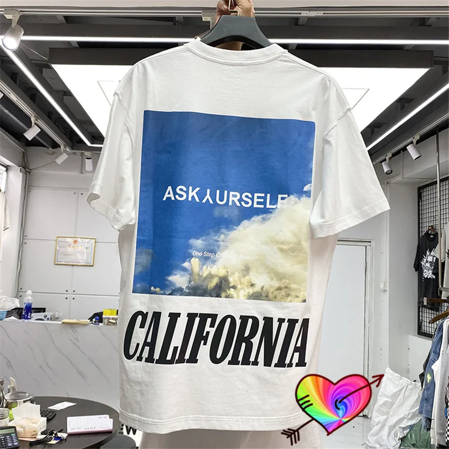 Футболка Askyurself для мужчин и женщин винтажная белая рубашка с двойным логотипом