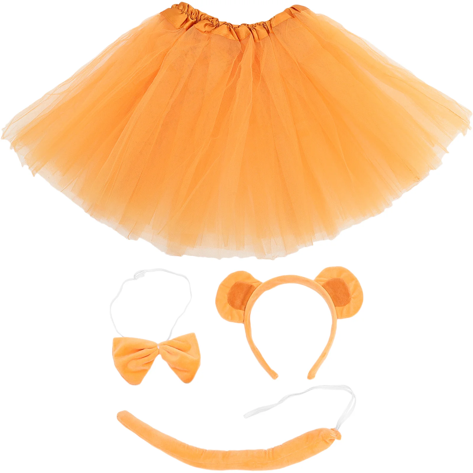

Monkey Ears Headband Bowtie Costume Kids Halloween Costumes Girls Accessories Dresses Tail Skirt