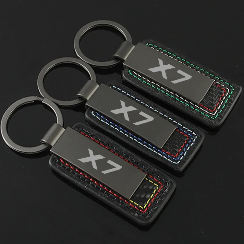 Автомобильный брелок металлические брелки из углеродного волокна кольца для