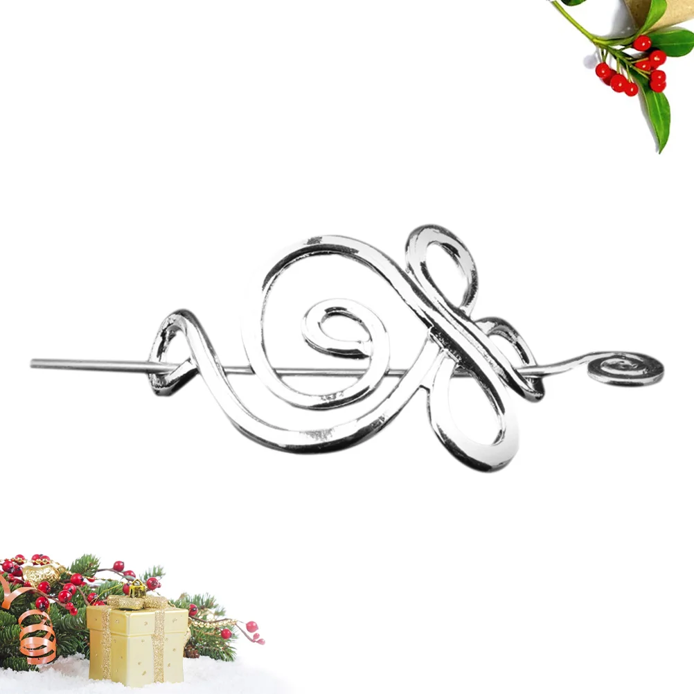 

Viking Hair Accessories Silver Clips Metal Hairpin Spring Barrettes Ponytail Holder Alloy Women's