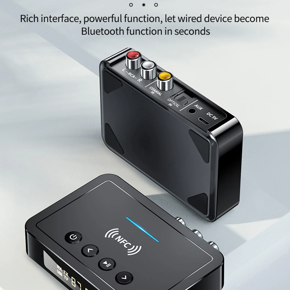 Bluetooth-совместимый 5 0 приемник передатчик FM стерео AUX 3 мм разъем RCA оптический