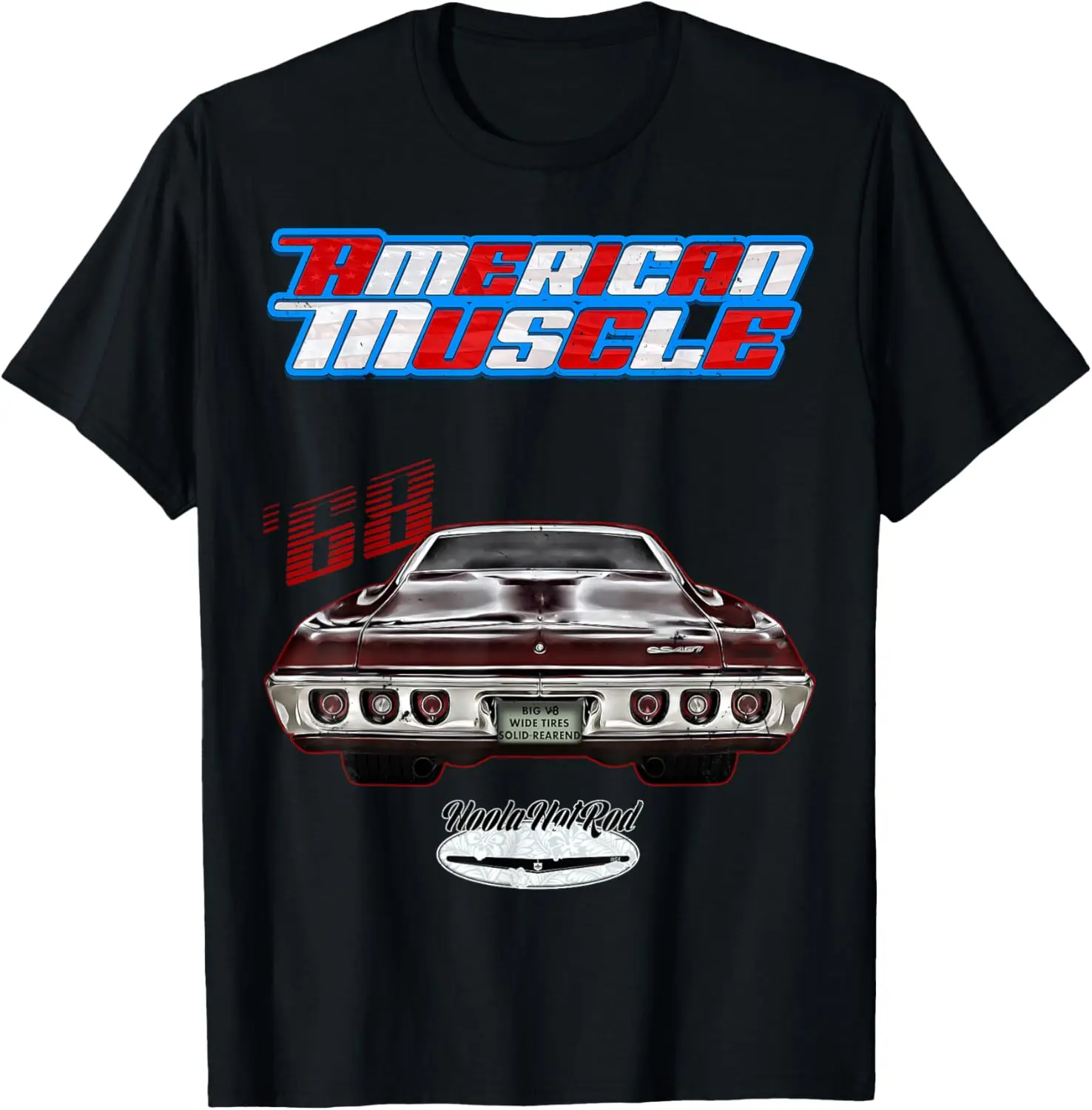 1968 68 HotRod Impala Biscayne Del Ray DelRay Muscle Car Футболка США