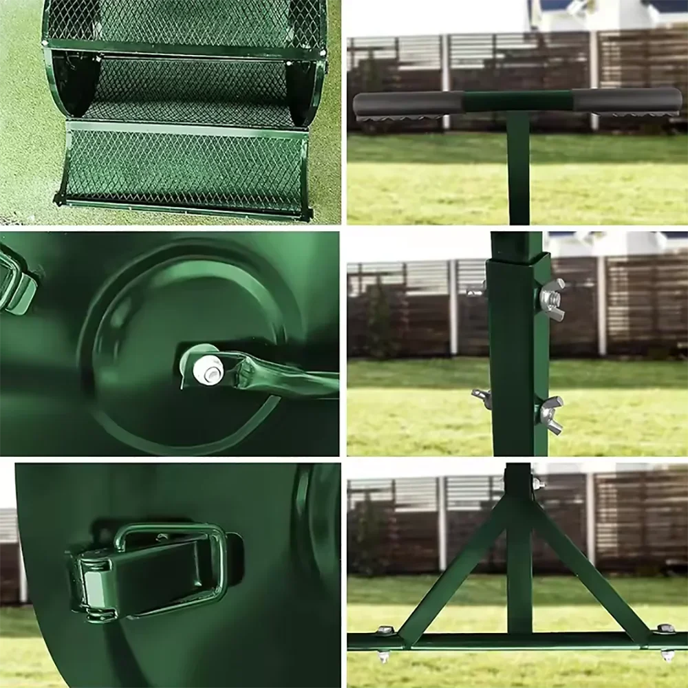 Winslow &amp Ross 24-дюймовый съемный разбрасыватель почвы удобрения ручной роликовый