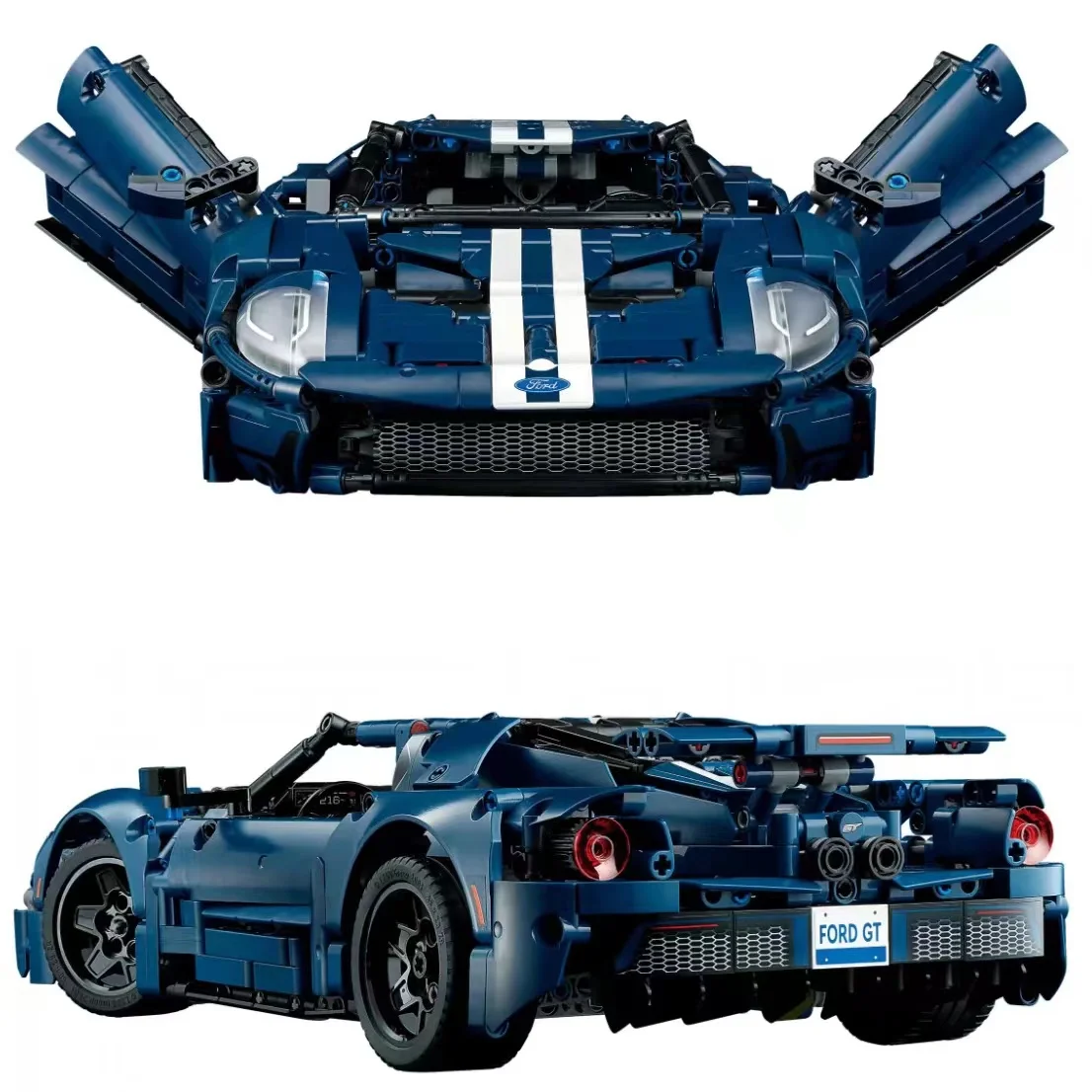 

In stock Ford GT 42154 With lighting Technology Car Model building block 1:12 Technical Car building block toy birthday gift