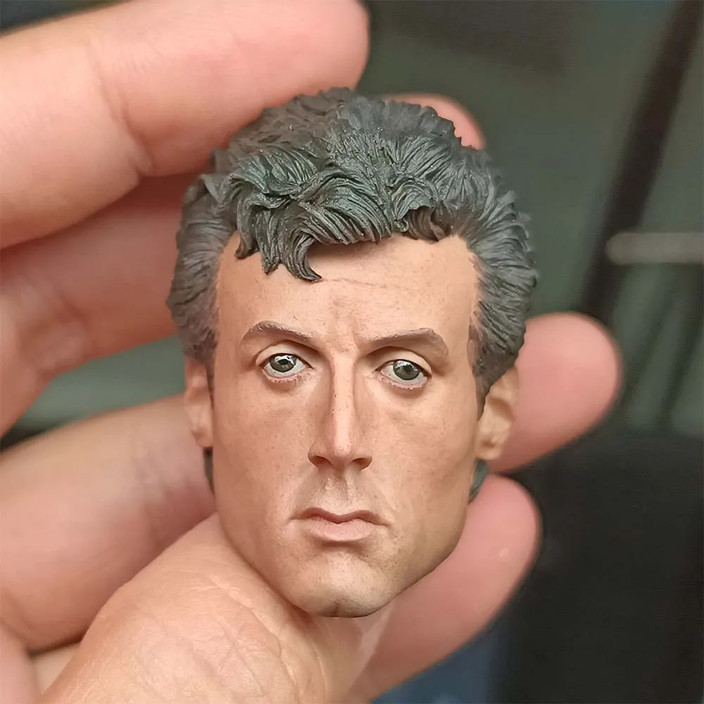 

1/6 Rocky Head Sculpt Men Soldier Head Carving Boxing For 12'' Action Figure Body Best Fans Gift