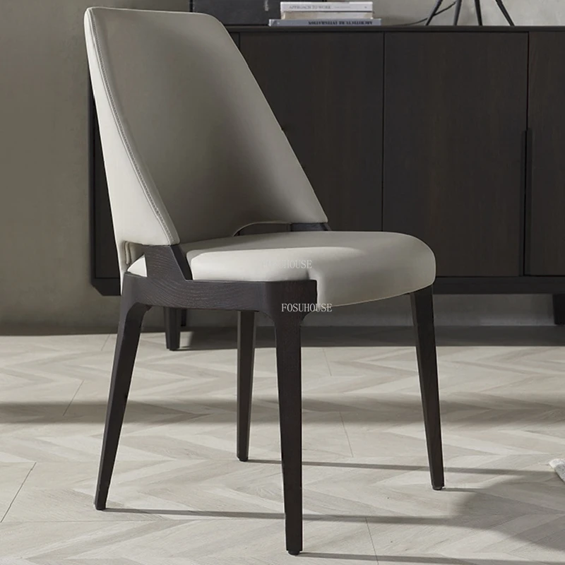 

Italian Wooden Living Room Chairs Creative Dining Chair Modern Living Room Backrest Lounge Chair Designer Chair Home Furniture