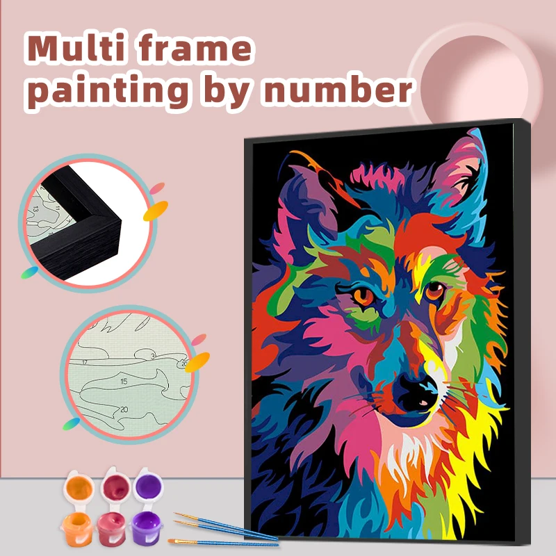 

Набор для рисования по номерам на холсте, 60 х75 см