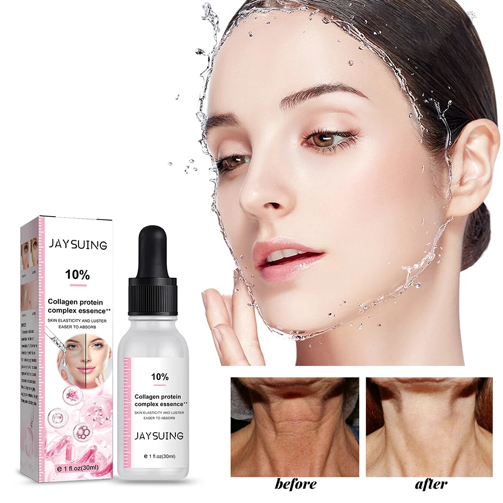 

30ml Collagen Face Serum Anti-Wrinkles Fade Fine Lines Skin Lifting Firming Essence Moisturize Skin Face Repairing Serum