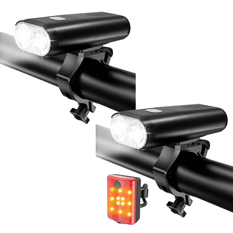 

Bike Light USB Rechargeable LED Bicycle Light 450-800LM Headlight MTB Flashlight Front Lamp