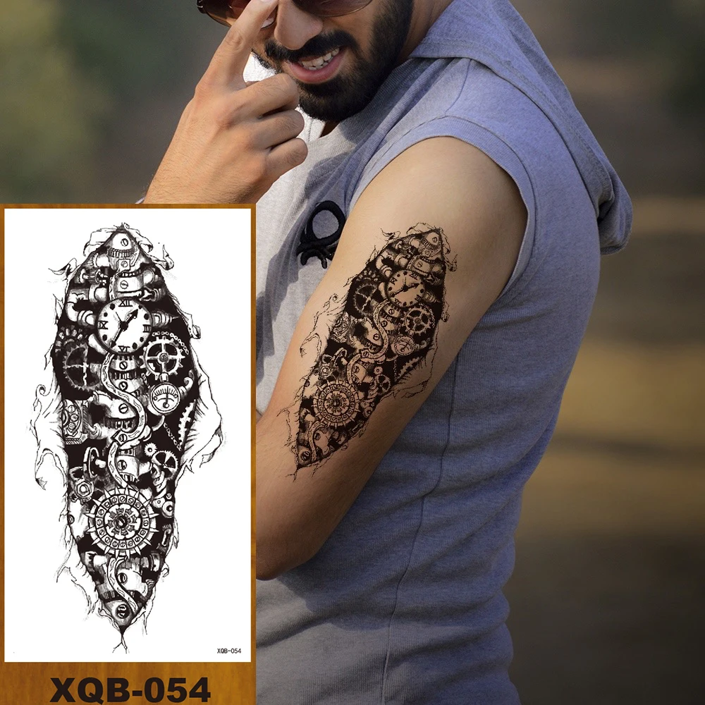 Временная тату-наклейка для мужчин и женщин искусственная тату тела