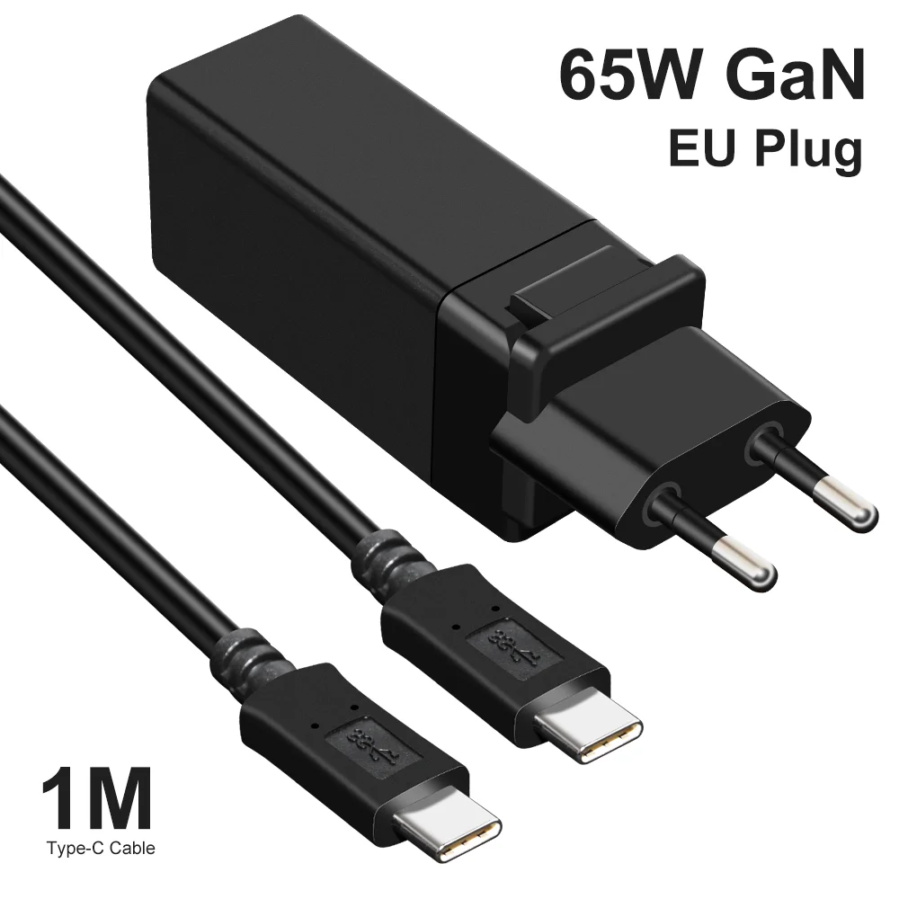 

GaN Charger 65W Fast Charging USB C PD Charger QC4.0 QC3.0 Quick Charge USB Charger For Macbook For iP For Laptop Tablet