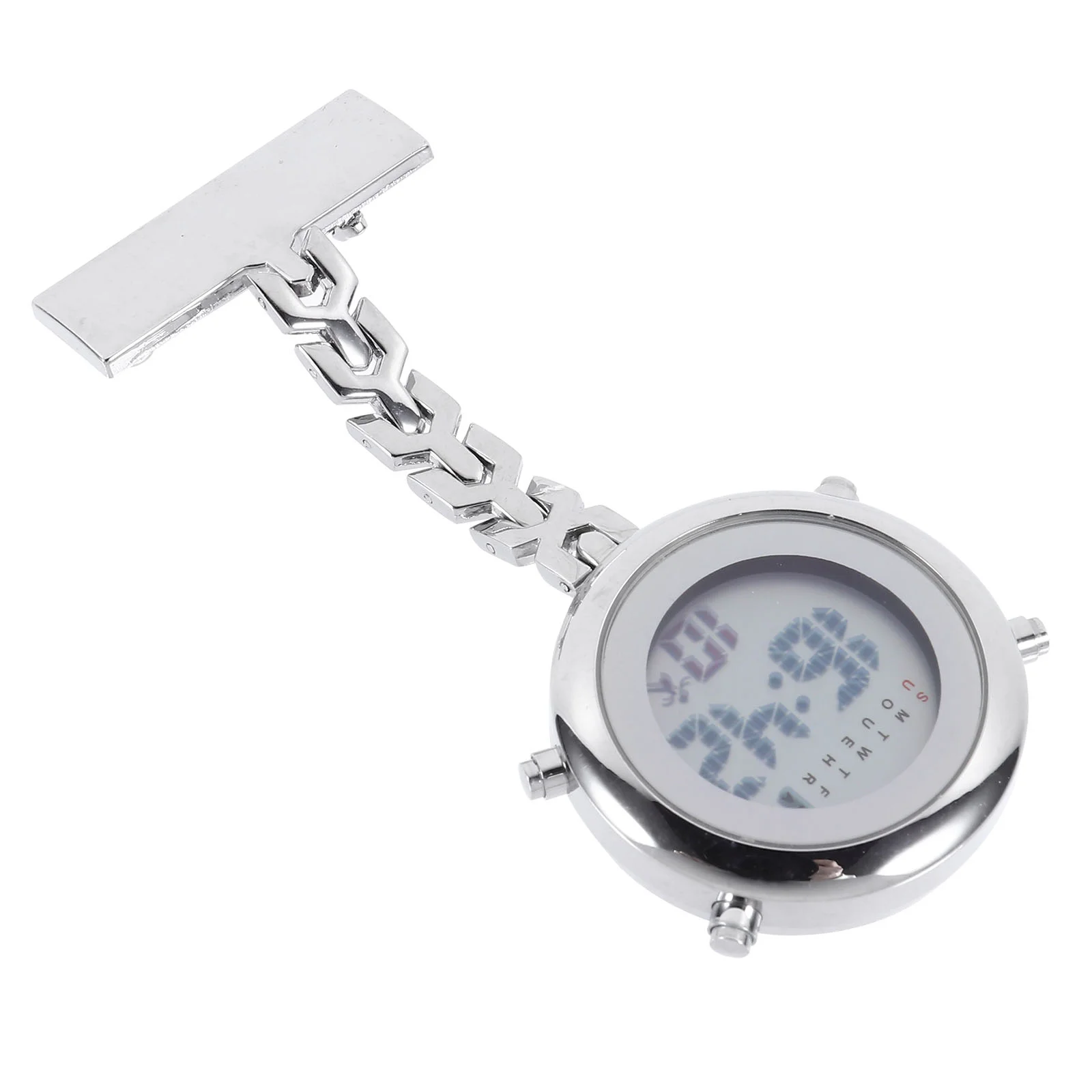 

1 pc Electronic Nurse Watch Alloy Student Watch Hanging Fob Watch Lapel Pin Watch
