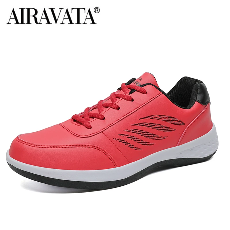 Men Walking Shoe Fashion Casual Sneakers Non-slip Man PU Leather Footwear