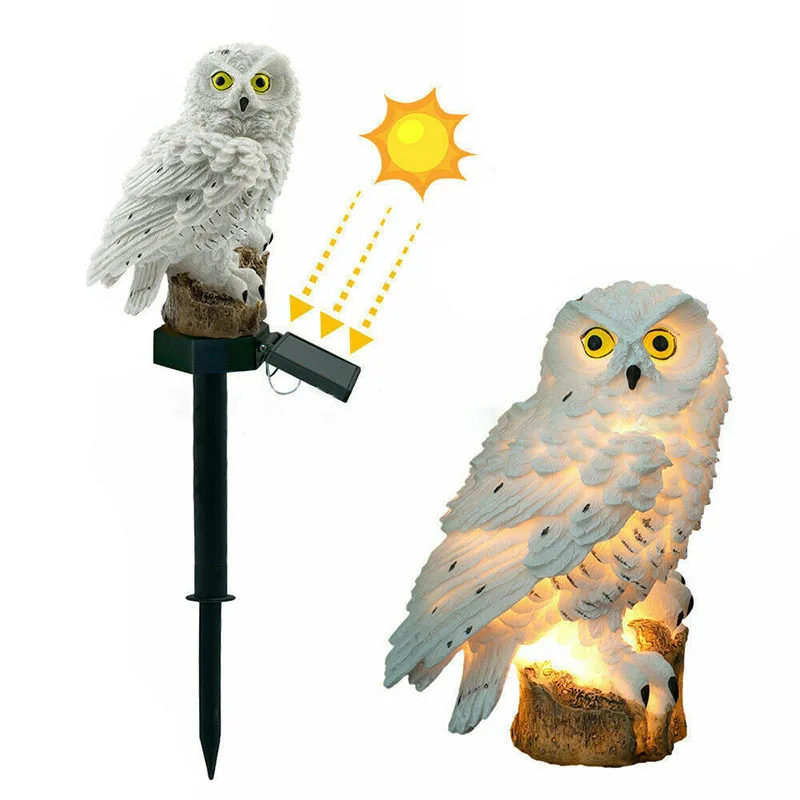 

Owl Shape LED Solar Garden Light Porch Lights Waterproof Solar Powered Lamp Outdoor Yard Path Landscape Patio Walkway Decoration