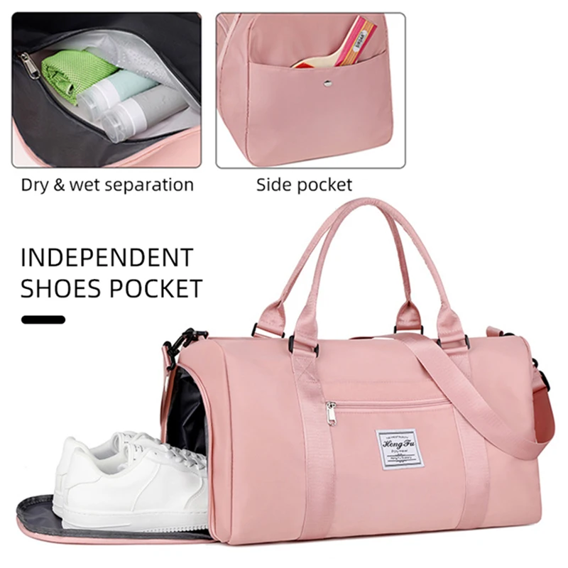 Waterproof Sports Gym Bag Women Men Bag Fitness Yoga Mat Tas For Training Men Gymtas Sac De Sport traveling handbags XA584YL