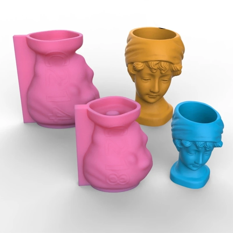 Гипсовая силиконовая форма для девочек DIY суккуленты бетонный цветочный горшок