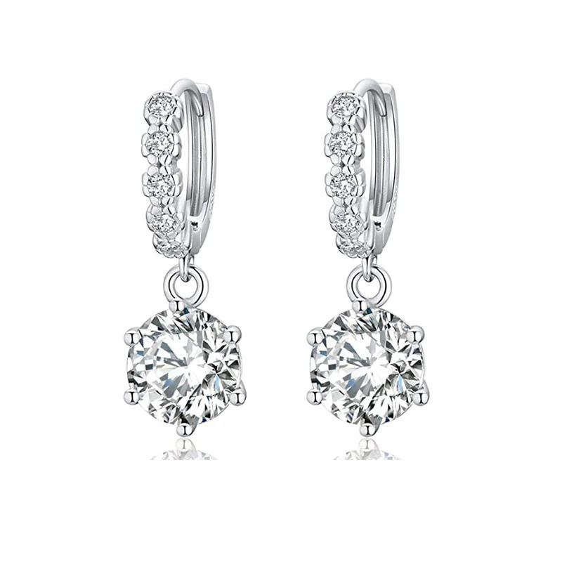 

Женские серьги-подвески из серебра 925 пробы