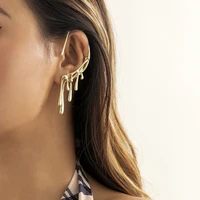 modern jewelry 1 pc hanging earrings 2022 new trend metallic geometric silvery golden plated women earrings for party gifts