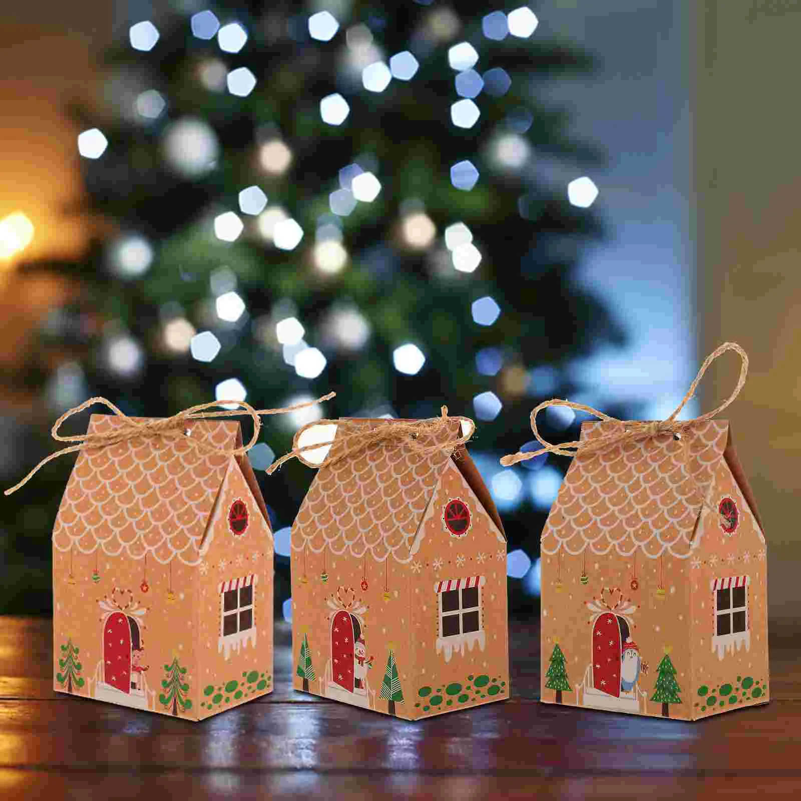 

Christmas Advent Calendar Boxes 24 Days Kraft Paper Countdown Gift Boxes Xmas Party Supplies Tree Decorations