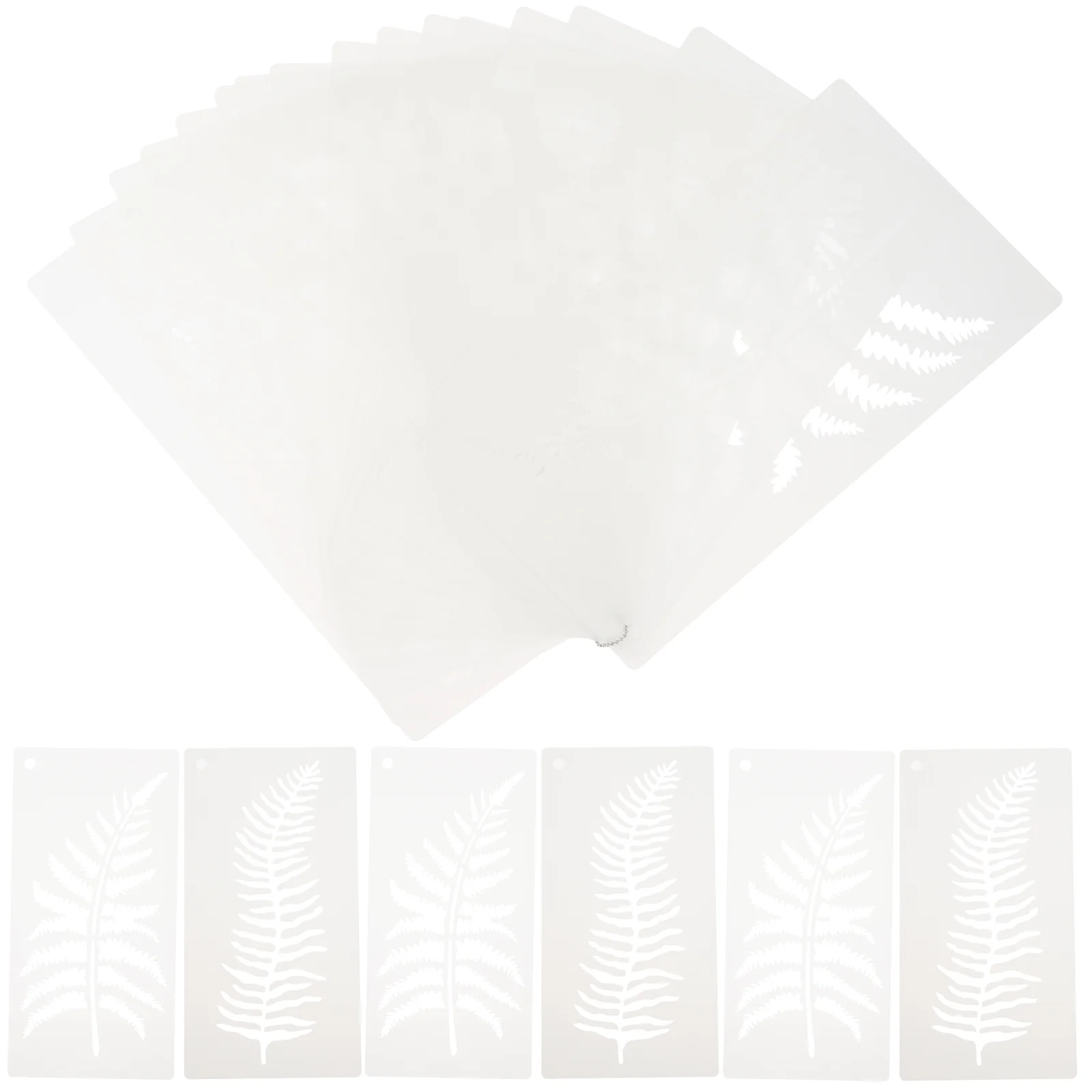 

Stencils Painting Leaves Leaf Setreusable Stencil Tropical Botanical Turtle Palm Fern Template Designs Flexible Plantfall Wall