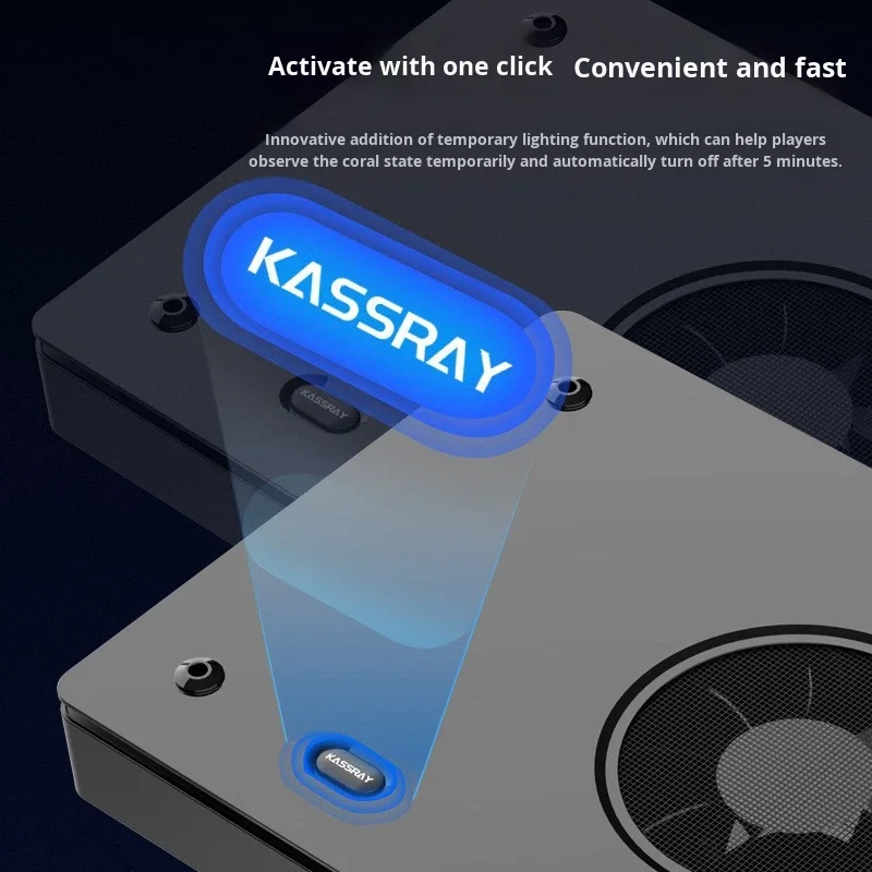 Фото KASSRAY Smart Coral Light WiFi Дистанционное управление через приложение Bluetooth 240 Вт Полный спектр светодиодный светильник для аквариума Reef Лампа для аквариума №4