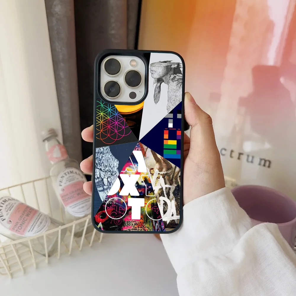 Чехол для телефона Band C-Coldplay Rock IPhone 11 12 13 14 15 16 Plus Pro Max зеркальный акриловый чехол из