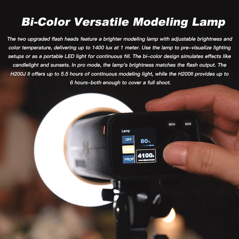 Аккумулятор Godox AD200 pro II Flash 200 Вт 1/8000 HSS 2980 мАч