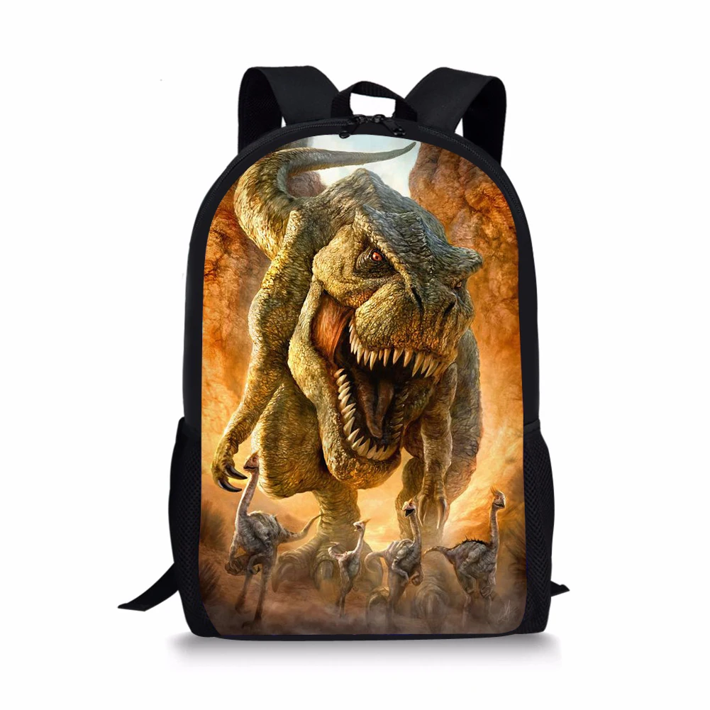 New Dinosaur Pattern Printing School Backpacks Personalized Kids Daypack Durable Rucksack for Teenager
