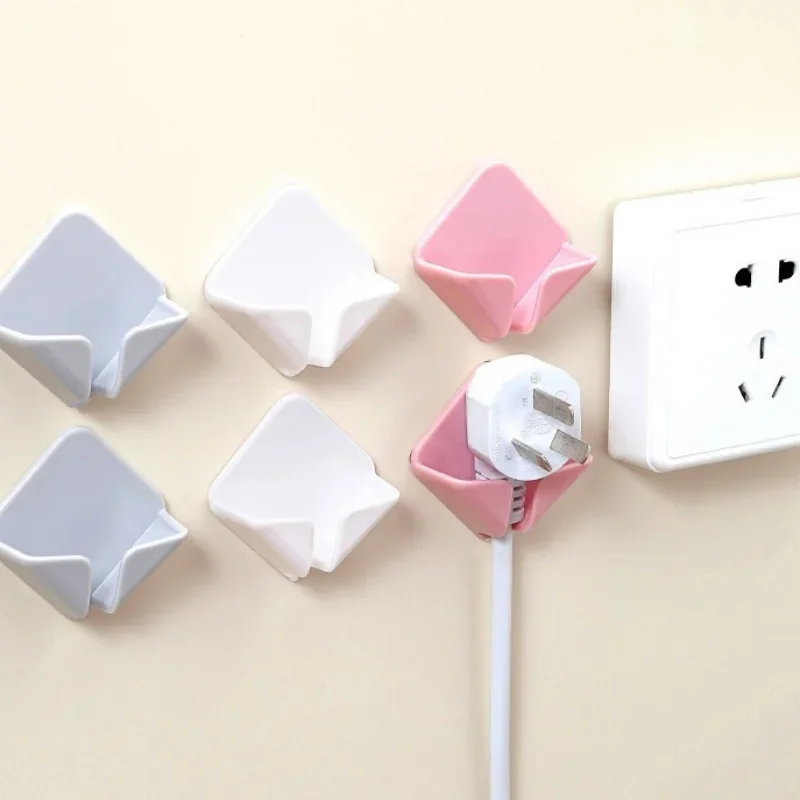 5/6 шт. вешалка для розетки держатель шнура питания без гвоздей стеллаж хранения