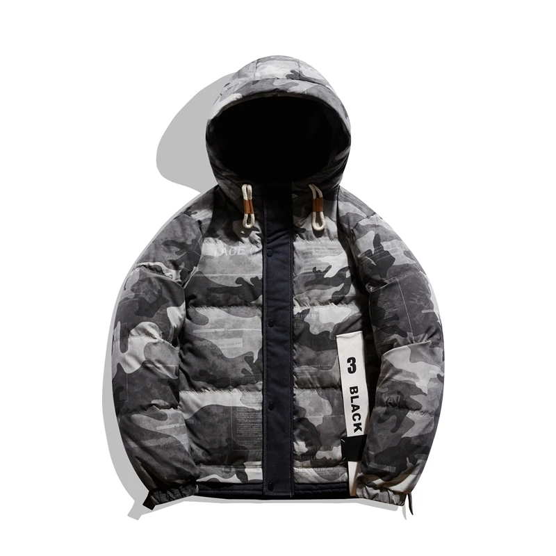 Winter White Duck Down Jacket Men Thicken High Quali Warm Fashion Snow Coats Man Hooded Windbreaker Down Parkas Casual Outerwear