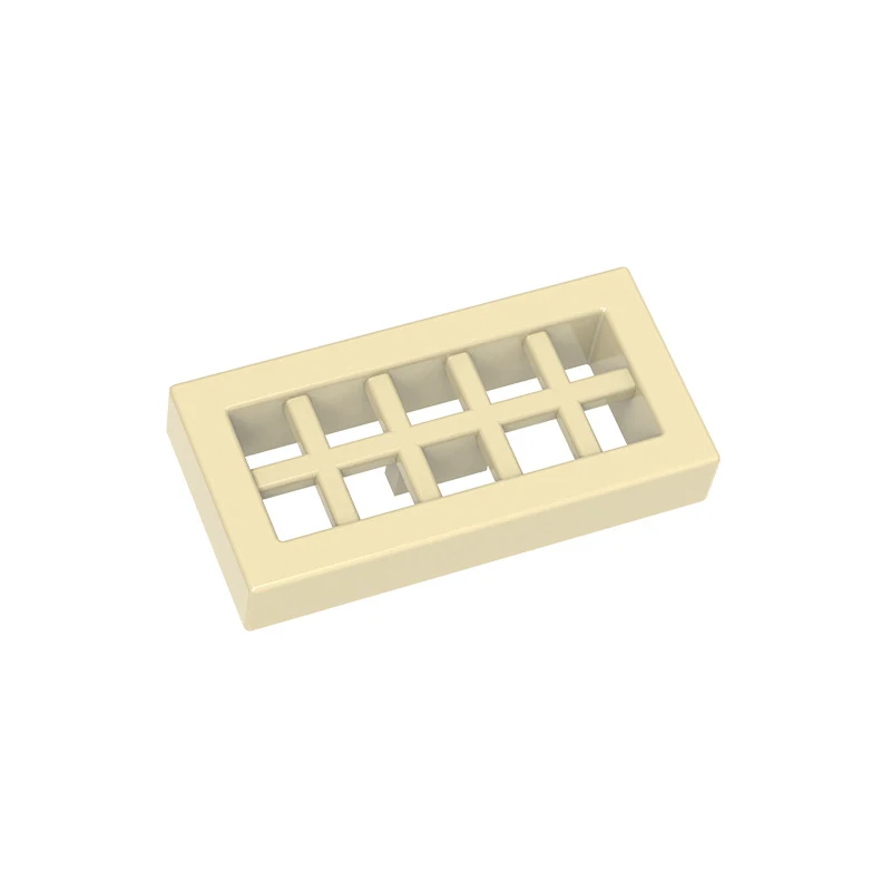 Фото MOC, 10 шт., 2412, 3069, специальный конструктор с решеткой радиатора, 1x2, строительные блоки с сеткой, дом, замок, идея частиц, игрушки, подарки для детей на день рождения №3