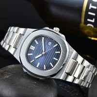 2023 new patek mens luxury watch top branded quartz movement 40mm dial diameter calendar waterproof luminous nautilus