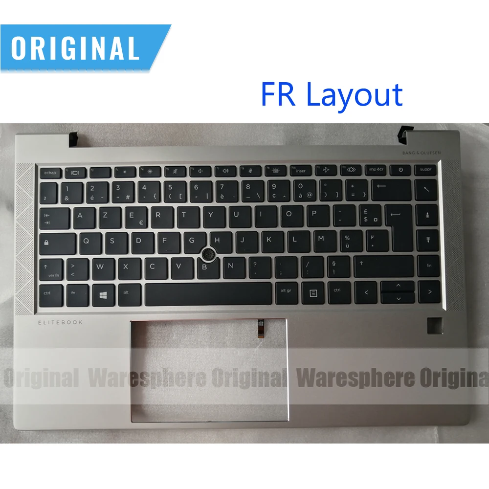 

Новая Оригинальная Подставка для рук для HP ELITEBOOK 840 G7 верхняя крышка чехол с FR французской клавиатурой с подсветкой M07090-051 серебристый