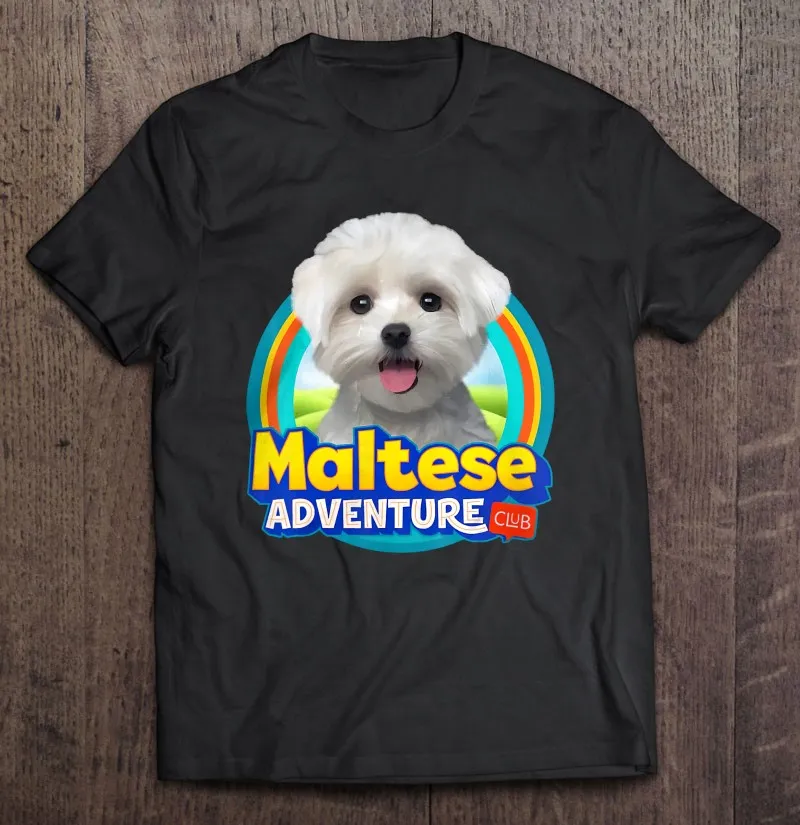 

Футболка мужская оверсайз с изображением Мальтийского Приключения клуба щенка, с коротким рукавом