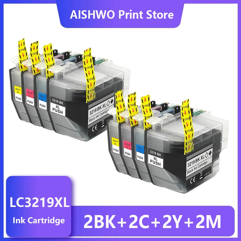 

8 Pack LC3219XL Compatible LC3219 XL Ink Cartridges for Brother MFC-J5330DW MFC-J5335DW MFC-J5730DW MFC-J5930DW MFC-J6530