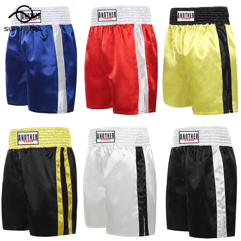 Men's Boxing Pants Muay Thai Shorts 2022 New Women's Short MMA Jiu Jitsu Sanda Fight Grappling Kickboxing Training Uniform Kids
