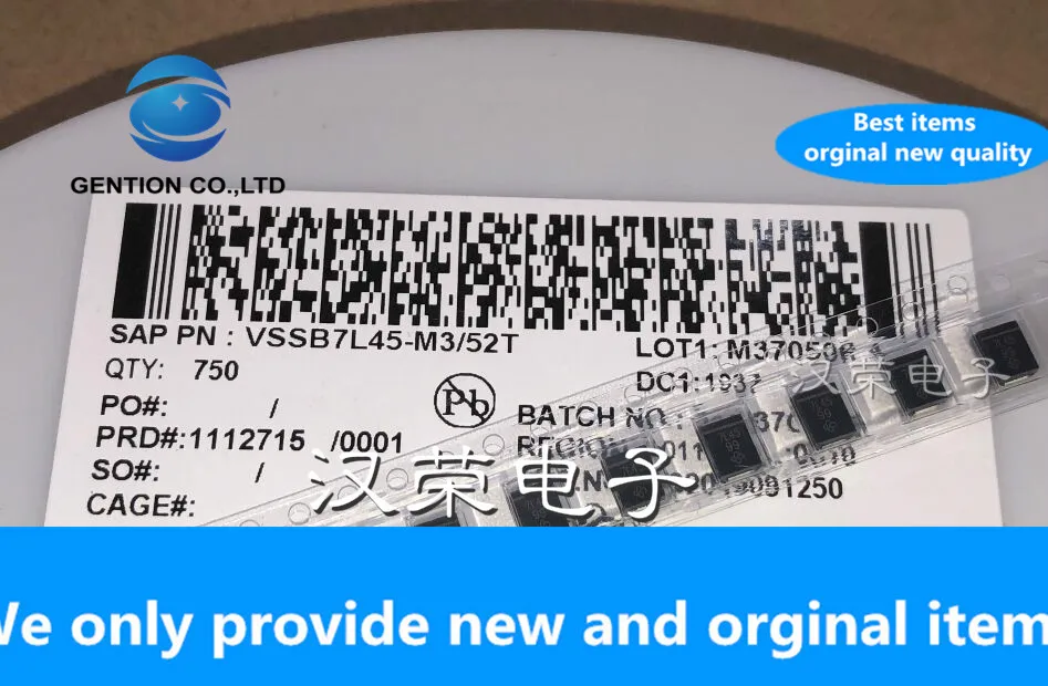 

10 шт., новинка 100%, оригинальная фотовспышка/52T [диод Шоттки 45 в а DO214AA]