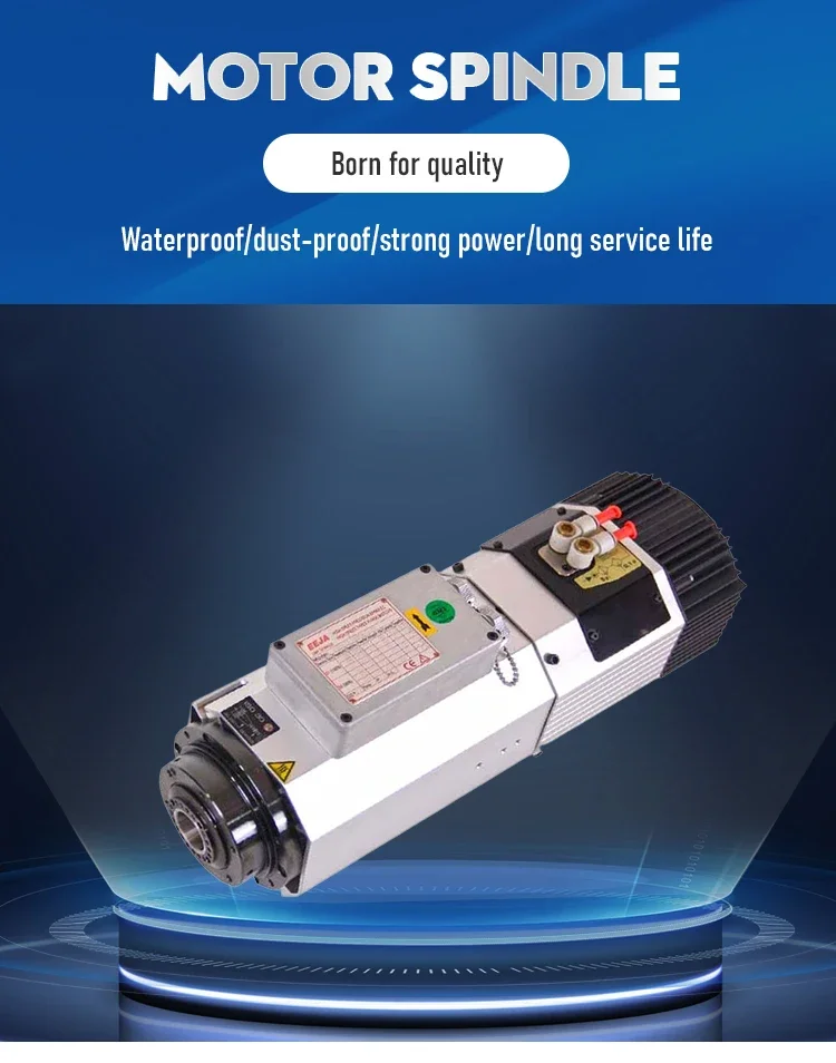 Короткий носовой 353 мм 24000 об/мин 4 5 кВт ISO30 двигатель шпинделя с ЧПУ по дереву